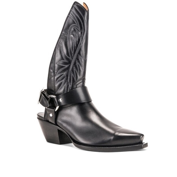 R13 TALL HALF HARNESS COWBOY BOOT IN BLACK SIZE 38, 8 Offers Accepted - Picture 14 of 17